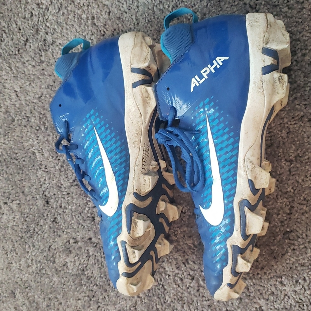 Nike Alpha Menace 2 Shark Cleats, Black, 11 - Picture 2 of 7